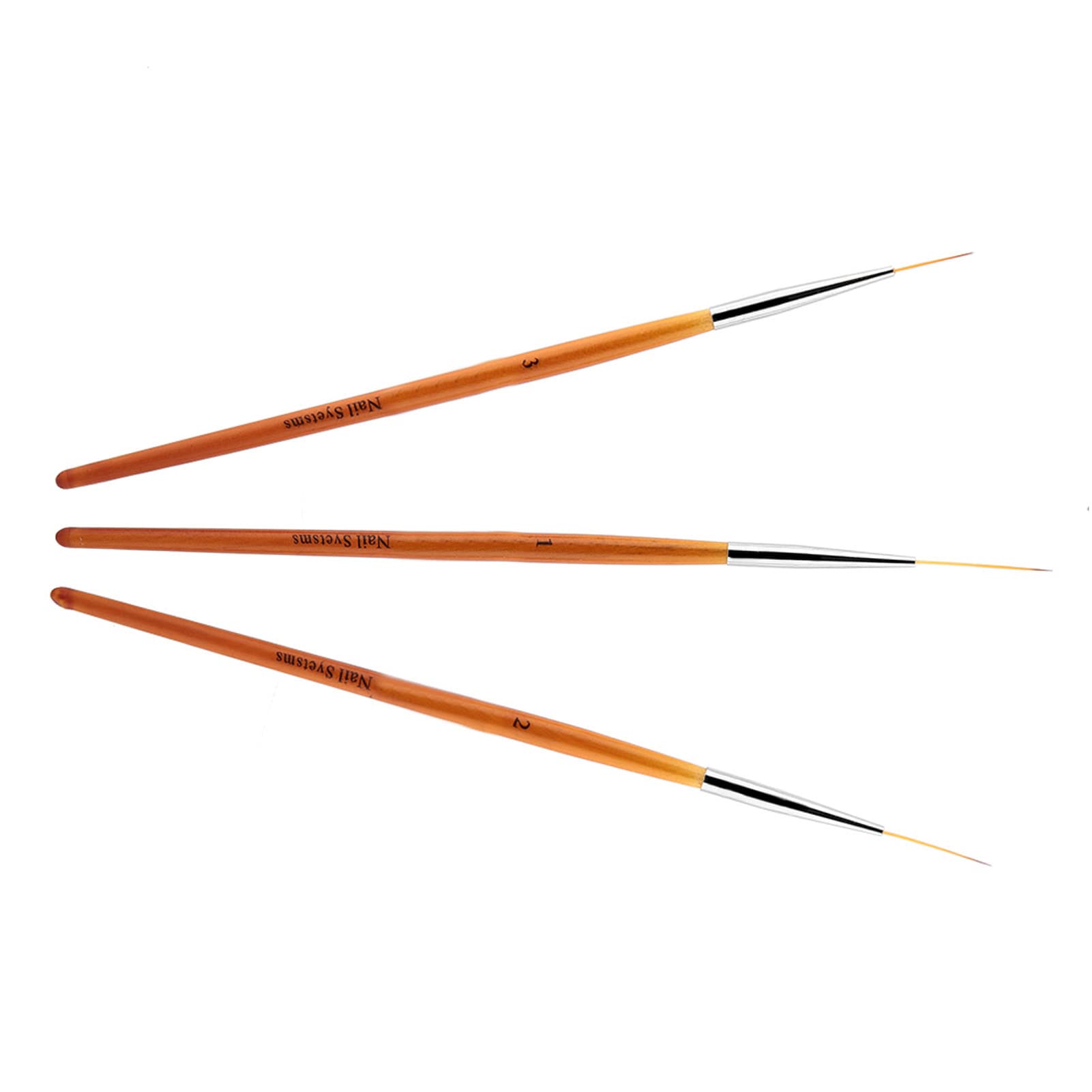 3Pcs Nail Art Liner Brushes UV Gel Painting Nail Art Drawing Line Brush Painting Pen Nail Dotting Tool Set