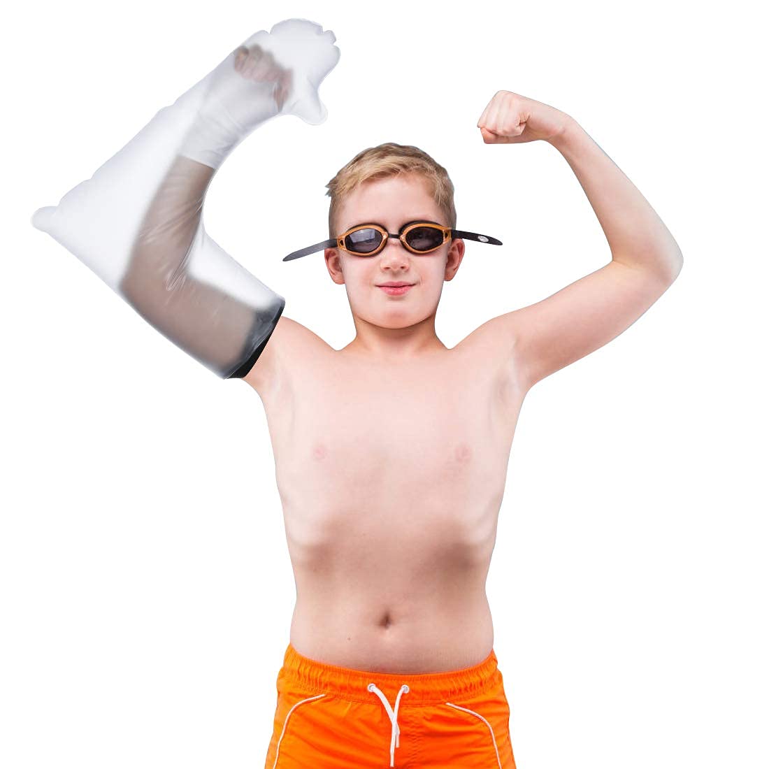 Waterproof Waterproof Arm Kid, Child Cast Cover Arm Waterproof for Shower, Kids Arm Waterproof Cast Cover, Reusable Cast Protector Keeps Casts Plaster Bandage Dry with Seal for Ha