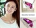 Hosaire Pendant Necklace Women's Crystal Chain Necklace with Butterfly Pendant Necklace Chainbone Chain Delicate Dress Accessories Purple