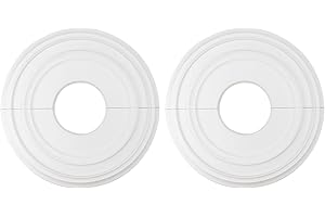 Crapyt 2 PCS Ceiling Fan Medallion Split Ceiling Medallion Light Medallion for living room, dining room, shopping mall, bedroom 12.2"