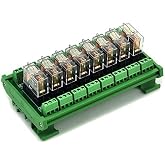 Electronics-Salon DIN Rail Mount AC/DC 24V Control 8 SPDT 16Amp Pluggable Power Relay Module, G2R-1-E