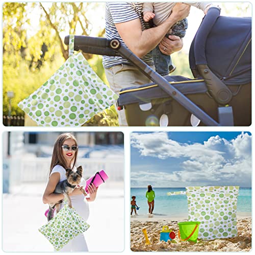 TDIAPERS Baby Cloth Diaper Wet Dry Bags with Two Zippered Pockets