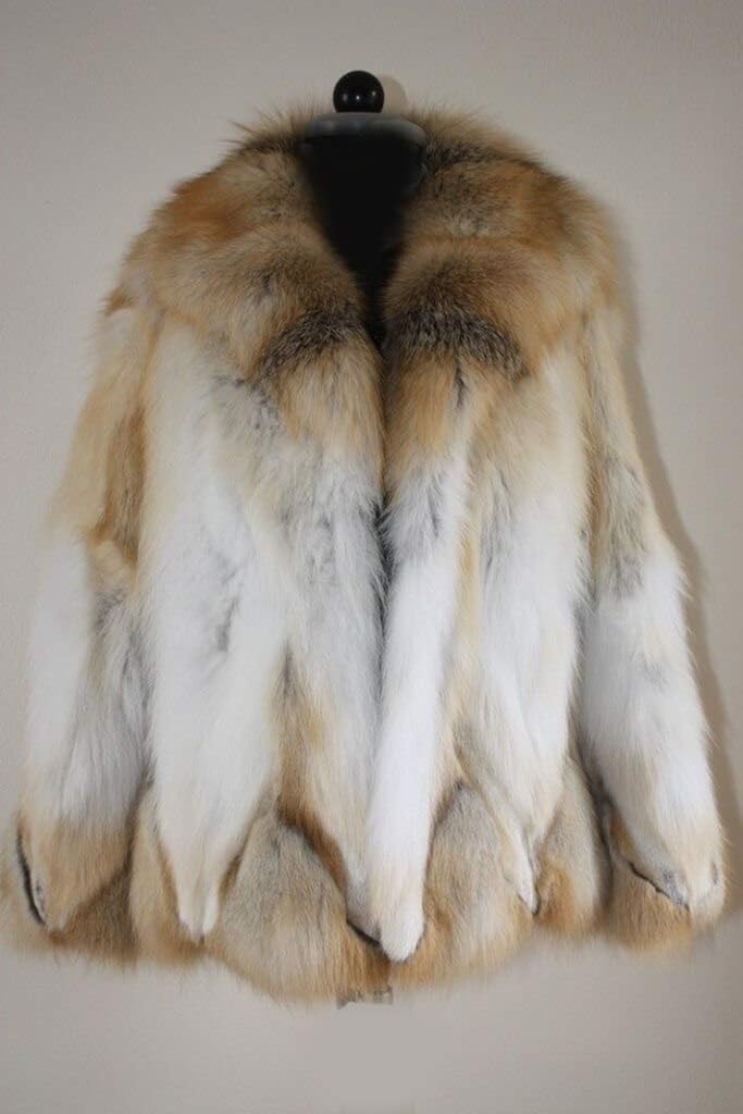Women's Golden Island Fox Fur Coat Halfkskins at Amazon Women's Coats Shop