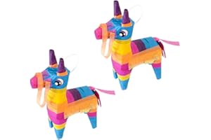 Milisten 2pcs Donkey Pinata for Fiesta Birthday Party Supplies Fun Mexican Themed Decor for Carnivals and Tac