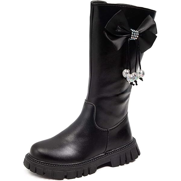 Amazon.com | Girls Knee Boots Size 3 Children Shoes Long Boots