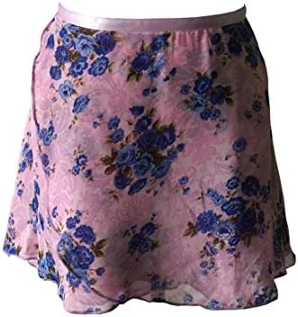 Limiles Girls Chiffon Wrap Ballet Skirt Dance Skate Over Scarf S M L Size (Fl.