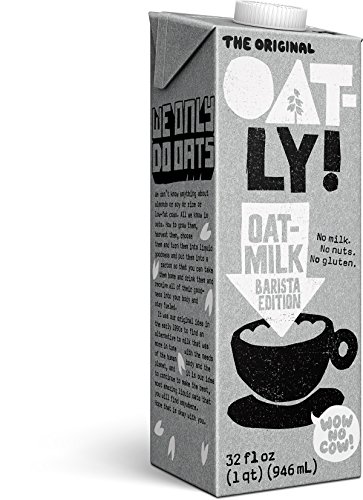 Oatly Oat Milk Barista, 32 Ounce (6 Pack) Gluten-Free, Dairy-Free, Sugar-Free, Non GMO, Vegan, High Fiber, Calcium & Vitamin Enriched