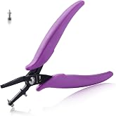 SPEEDWOX Metal Hole Punch Pliers 1.5mm Round Hole Punch Long Jaw | with a Replace Pin, Sheet Metal, Long Jaw, Round Hole, Single Hole Puncher, Precision Jewelry Making Tool, 0.5 mm Thick