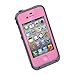 New Waterproof Shockproof Dirtproof Snowproof Protection Case Cover for Apple Iphone 4 4S (Pink)