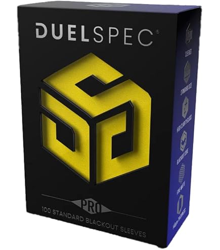 Amazon.com: DuelSpec XD Premium TCG Card Sleeves – Black – 100 Pack  Standard Size 66x91mm Matte Deck Protectors, Clear Front & Opaque Back,  Tournament Grade Trading Card Sleeves for Standard Trading Cards :