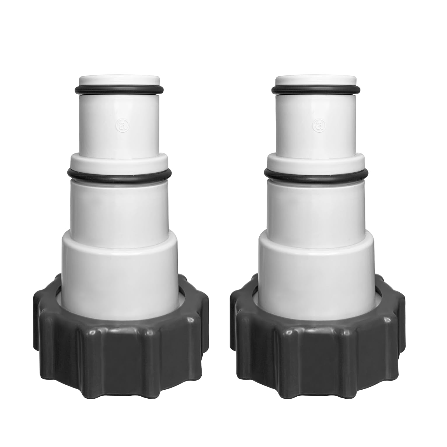 2 x pool hose adapter, adapter for pool, hose adapter with internal thread for screwing, for diameter 32 and 38 mm pool hose