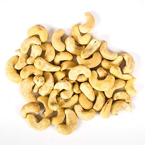 Jaybee's Extra Large Whole Cashews - Raw - Unsalted Great for Gift Giving or As Everyday Snack - Reusable Container - Certified Kosher (32 Ounces)