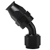 Podavelle 8AN PTFE Hose End Fitting 45 Degree Elbow