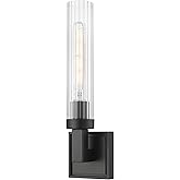 Z-Lite 740-1S-MB Beau - 1 Light Wall Sconce-16.75 Inch Tall and 4.5 Inch Wide, Finish Color: Matte Black