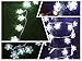 LoiStu 16ft / 40LED Christmas Snowflake String Light Fairy Lights for Party, Wedding, Interior, Garden, Festival Decoration (White)
