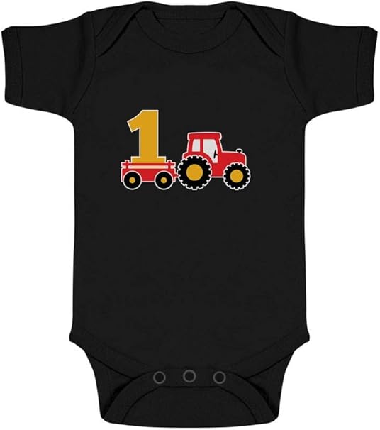 Green Turtle T Shirts Anniversaire 1 Ans Passionne Fan De Tracteur Body Bebe Manche Courte Amazon Fr Vetements Et Accessoires