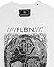 Philipp Plein Platinum Cut White T-Shirt with Skull Print and Rhinestones (XXL)