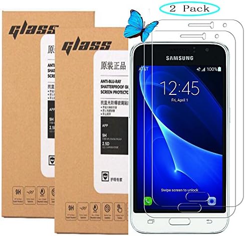 [2-Pack] Samsung Galaxy Express 3 Screen Protector, Wostyle [Tempered Glass] Ballistics Glass, 0.3mm 9H Hardness, Anti-Scratch, Anti-Fingerprint, Bubble Free, Ultra-clear