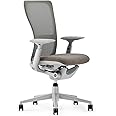 Haworth Zody Dual Posture Mesh Office Chair – Ergonomic Desk Chair with Forward Tilt Option – Without Lumbar Support (Stone)