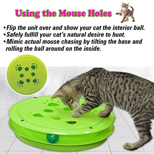 cat toy circle with ball inside