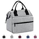 Srise Lunch Box Insulated Lunch Bag For Men &Women Meal Prep Lunch Tote Boxes For Kids & Adults（Grey）