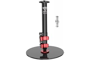 IFOOTAGE Round Base Monopod RB-A200, 22'' Aluminum Monopod Tripod Stand for Desk, Tabletop Tripod Compatible with DSLR Camera, Light, Webcam for Live Streaming, Vlogging, Payload 10KG/22LBS