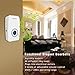 Waterproof Wireless Doorbell Kit for Home, Laneco door bell with 1 Remote Button and 1 Plug-in Receivers Operating up to 656 feet Long Range, No Batteries Required for Receiver