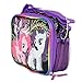 My Little Pony BLACK Insulated Lunch Bag with Side Pocket and Long Shoulder Carrying Strap