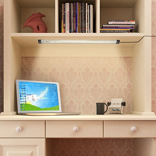 Under Cabinet Light, Elfeland Touch Tap Closet Lights 3 Levels Dimmable Touch Sensor Night Light Connectable Push Light for Wardrobe Cupboard Desk Lamp Kitchen Study Dormitory