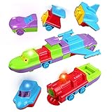 Peradix DIY Assembly Vehicles Cars Toys Set with Music & Light