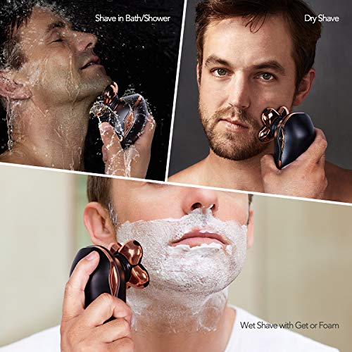 Electric Razor for Men,Plusdot 5D Wet Dry Electric Rotary Shaver Waterproof Grooming Kit ,Men's Beard Trimmer 5 in 1 USB… - Image 2
