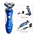 Electric Shaver , Aooher 4D 3 in1 IPX7 Washable Floating Head Electric Razor Nose Trimmer Hair Temple Cutter for Men