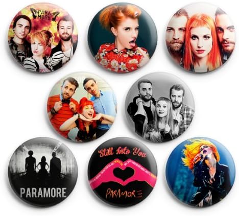 Paramore Pinback Buttons Badge 1.25" (Set of 8) NEW