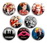 Paramore Pinback Buttons Badge 1.25" (Set of 8) NEW