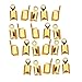 Gold Plated Foldover 3mm Cord Ends For Leather (X50)