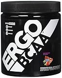 ErgoGenix ErgoBCAA BCAA Fermented Vegan Branched Chain Amino Acid Powder 2:1:1 ratio for Recovery and Hydration - 30 servings - Wild Berry flavor
