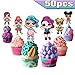 LOL Cake Toppers LOL Cupcake Toppers 50PCS, LOL Happy Birthday Party Supplies Pink Cake Decorations for Girls Theme Party
