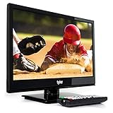 Tyler 15.6-Inch Digital LED Widescreen Television - Full Ultra HD 1080p Monitor Flat Screen TV with Stand - HDMI, USB, VGA and Coaxial Port Input - Wall Mountable - Mac PC - Stereo Speakers - AC/DC