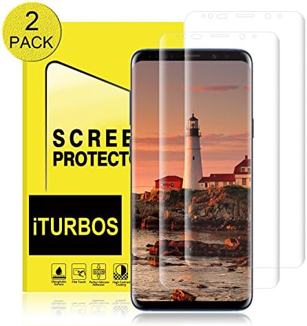 Galaxy S9 Screen Protector [2Pack],iTURBOS Full Screen Coverage 3D PET HD Screen Protector Film for Samsung Galaxy S9.