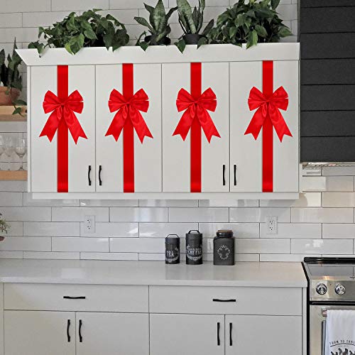 4 Christmas+Cabinet+Festive+Ribbons+Decorations