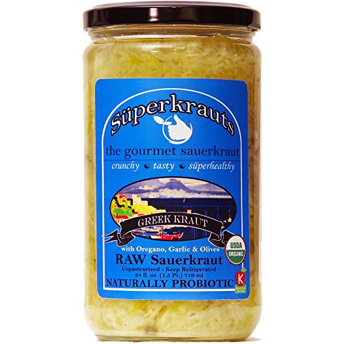 “Greek” gourmet sauerkraut organic, raw fermented, unpasteurized
