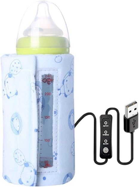 Amazon Co Jp Taqu ボトルウォーマー 保温バッグ ミルクヒーター 充電コード付き Usb充電 保温 暖める 赤ちゃん ミルク 温度維持 授乳びん カバー洗濯可能 持運び 便利 便利安全 断熱 保温 旅行 持ち運び 温度調節可能 青い ベビー マタニティ