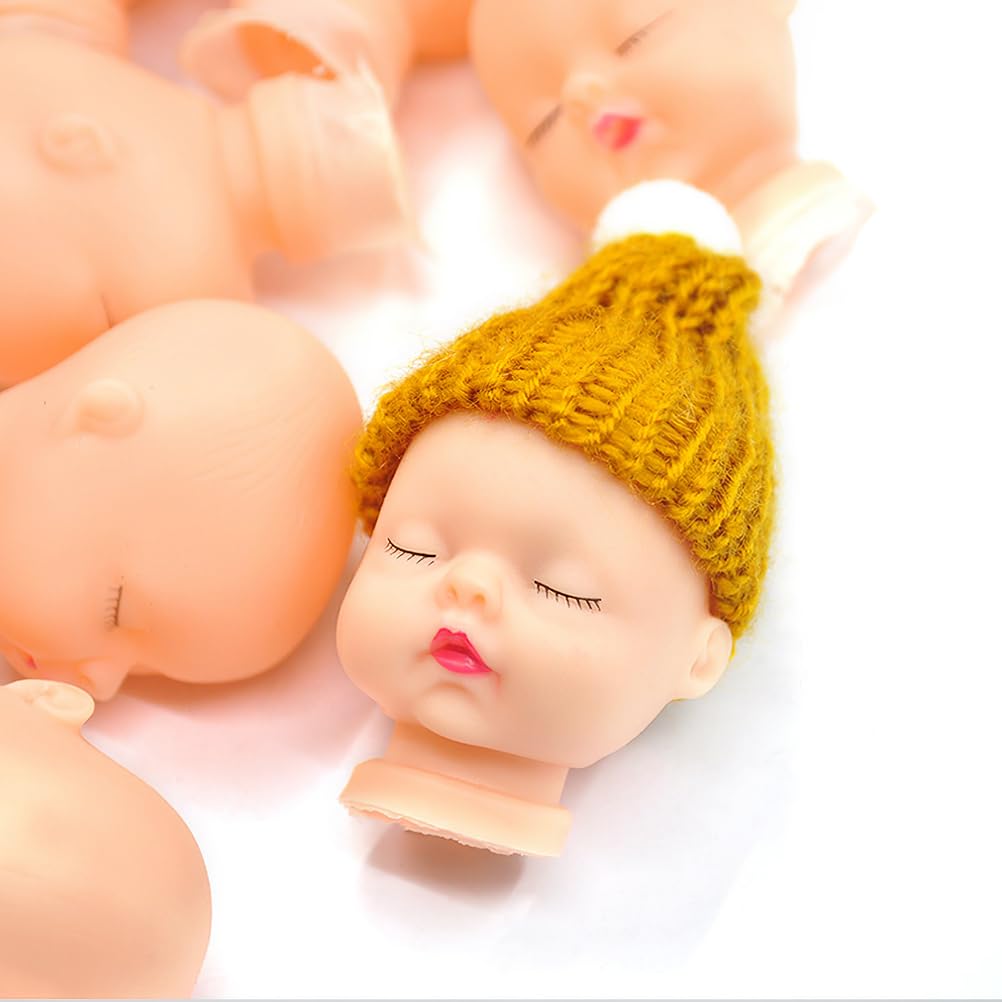 jojofuny 20pcs Vinyl Doll Heads for Crafts 1/6 Doll Doll Repainting Practice Makeup DIY Baby Mannequin Doll Heads for Baby Shower