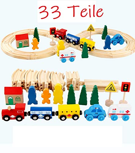 trenes de madera para niños
