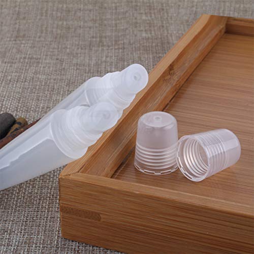 Refillable Mini Clear Empty Lip Gloss Balm Container Soft Empty Tubes for DIY Lip Gloss Balm/Cosmetic 80 PCS 10 ML - Thumbnail 4