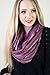Anika Dali Festival Bliss Shimmer Infinity Scarf, Boho Loop Shawl (Purple Bliss)