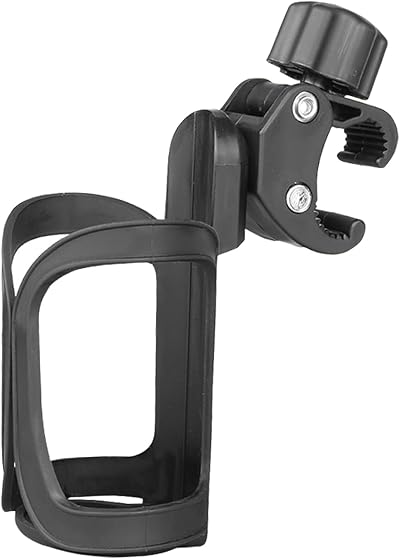 Grapelet Universal Stroller Cup Holder 360 Rotation ABS Clip Adjustable