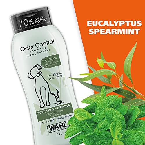 Wahl Odor Control Shampoo for Dogs & Pets Eucalyptus & Spearmint