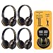 4 Pack of DVD Wireless Headphones, Car Kids Headphones, IR Headphones for Car Entertainment System, Wireless IR Headphones with Dual Channel primary