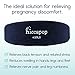 hiccapop Pregnancy Pillow Wedge for Maternity | Memory Foam Pillows Support Body, Belly, Back, Knees (Navy Blue)